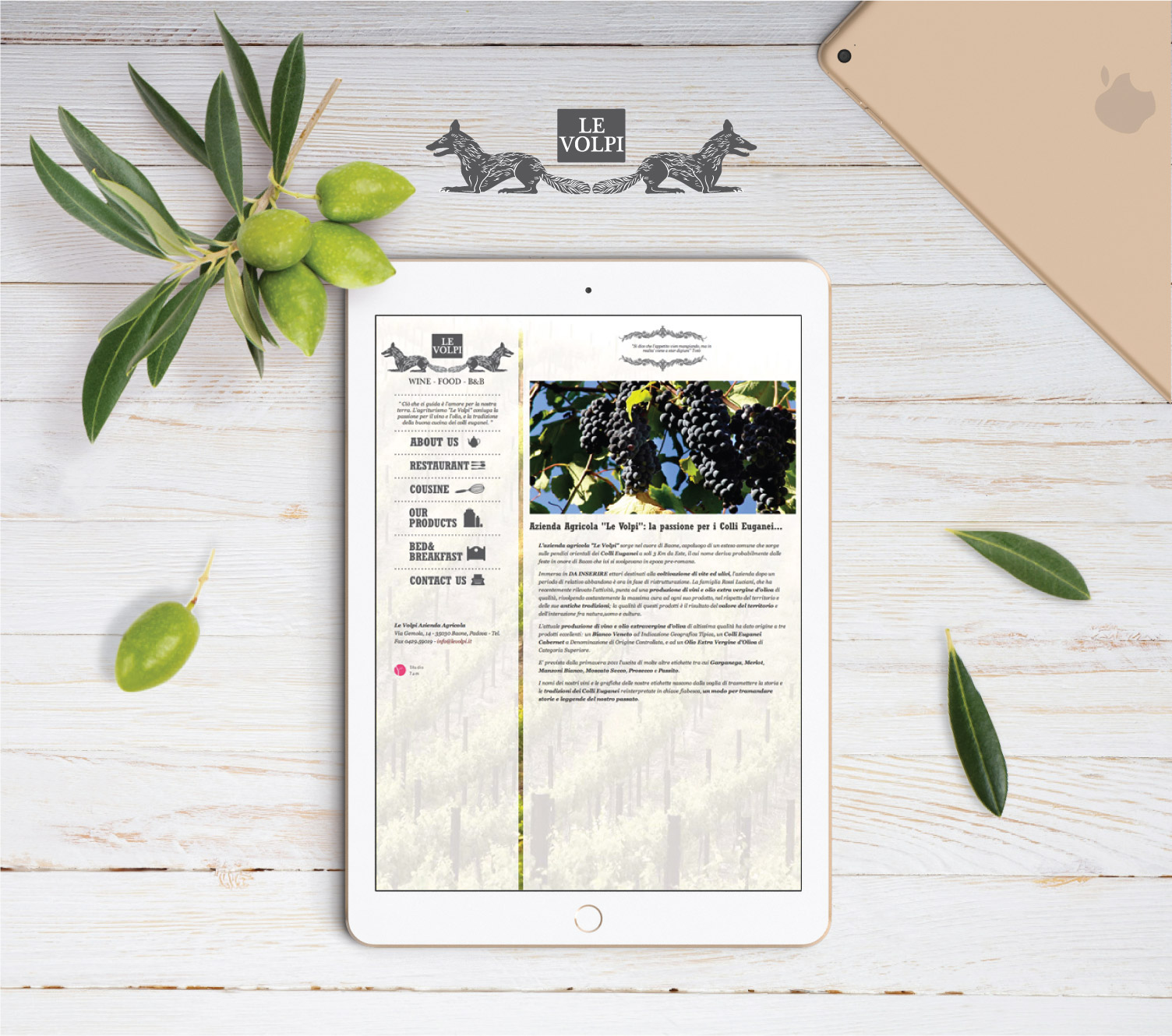 Sito Web per società agricola